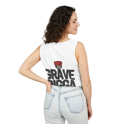 “GraveDigga Musik” Graphic Streetwear Tank Top, Hip Hop Style,, Festival Clothing, Casual Summer Tee, Unisex Fashion