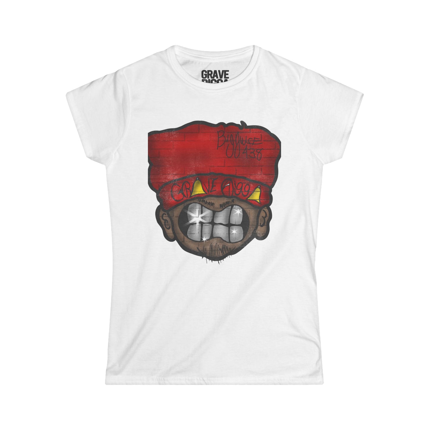 GraveDigga Musik Women's Softstyle Tee - Hip Hop, Music Inspired Gift, Casual Wear, Vintage Style, Streetwear Essentials