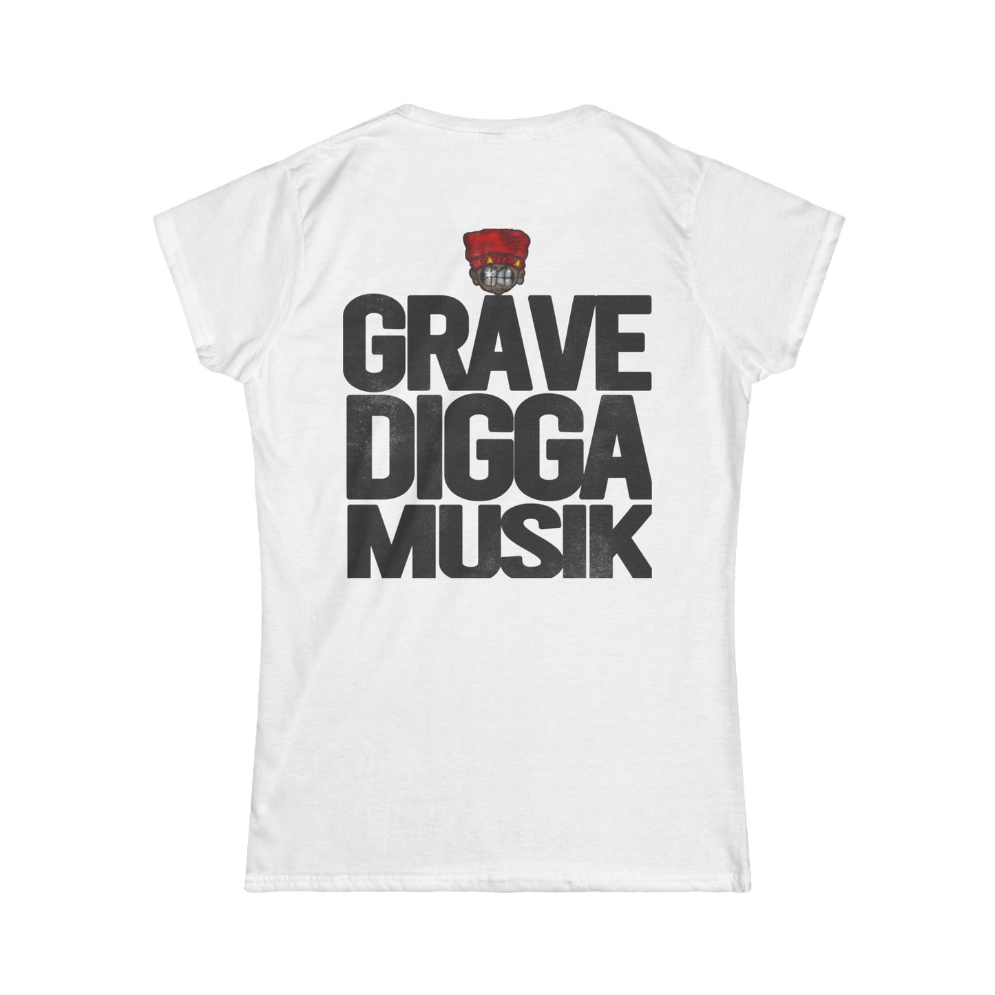 GraveDigga Musik Women's Softstyle Tee - Hip Hop, Music Inspired Gift, Casual Wear, Vintage Style, Streetwear Essentials